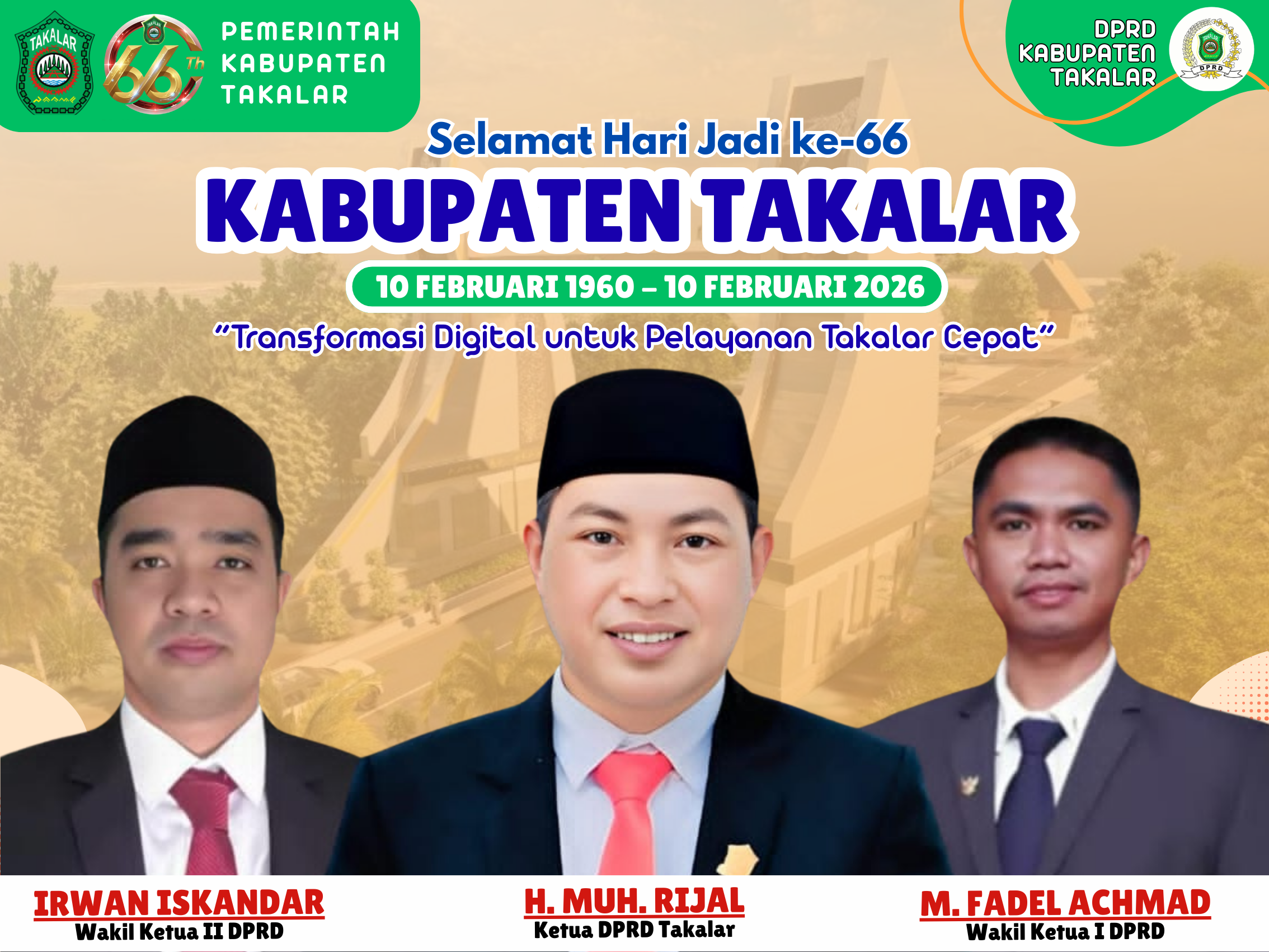 Selamat Hari Jadi Takalar Ke-66